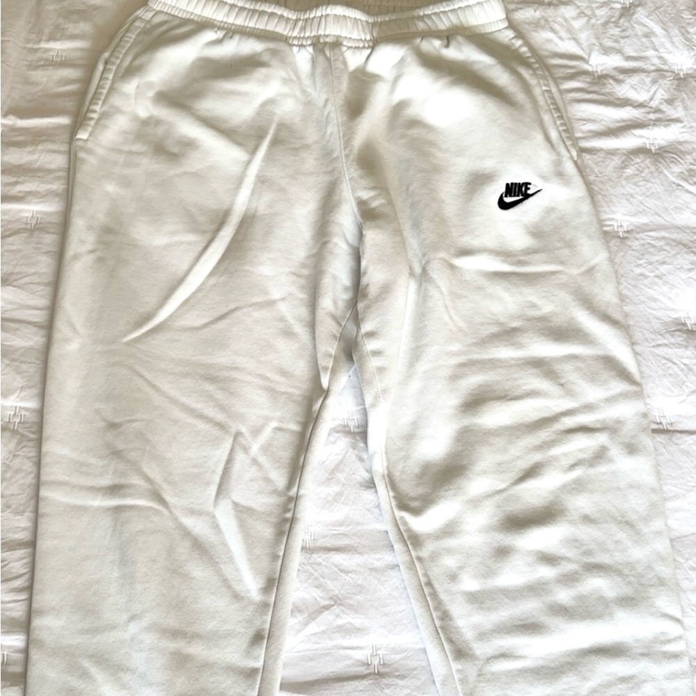Nike Mens White Sweatpants